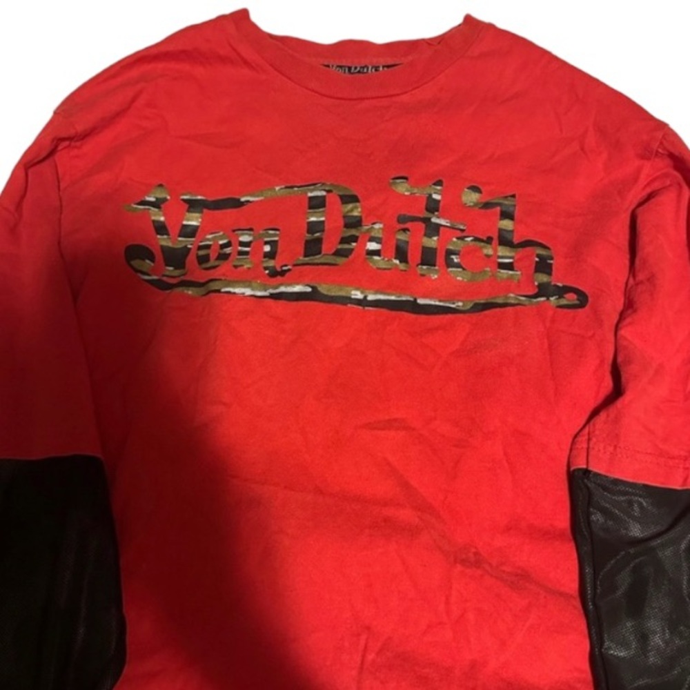 Von Dutch Red & Black long sleeve